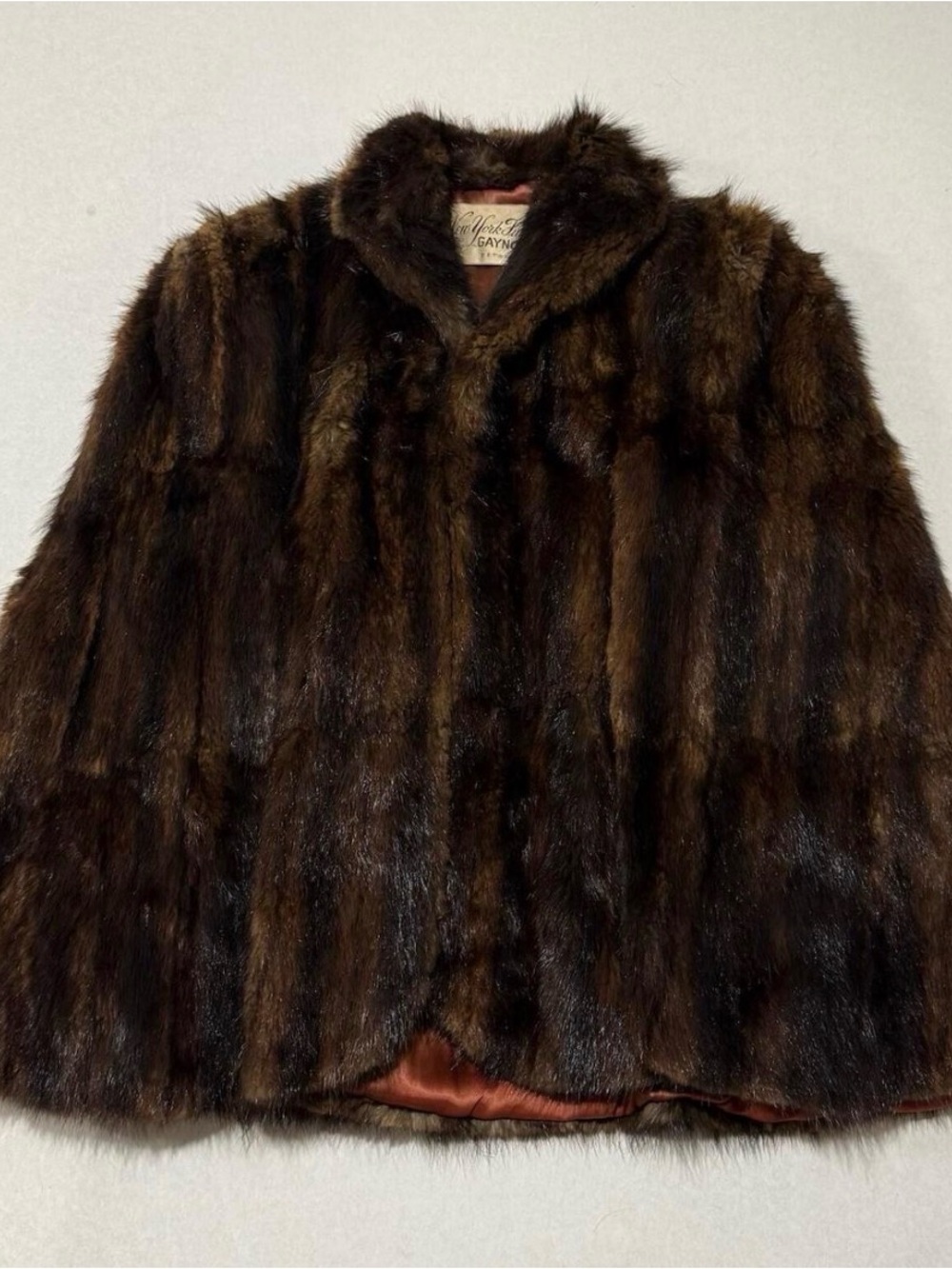 Genuine mink fur coat